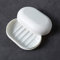 KMOCEPLY Porte-savon portable de voyage avec couvercle, boîte à savon de douche, boîte à savon de voyage avec couvercle, boîte à savon en plastique, porte-savon étanche (blanc)