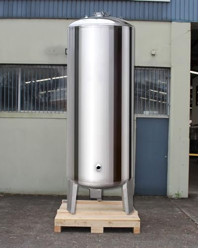 Ausdehnungsgefäß Heizung Automatische Leitungswasser -Booster -Behälter, Kellerküchen Druckmaschinen -Wasserspeichertank mit Kit, 16 20 40 50 60 80 Gal, Edelstahl (Size : 95x50cm(160L/42.2gal))