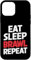 Hülle für iPhone 12 mini Eat Sleep Brawl Repeat Funny Stars Videospieler