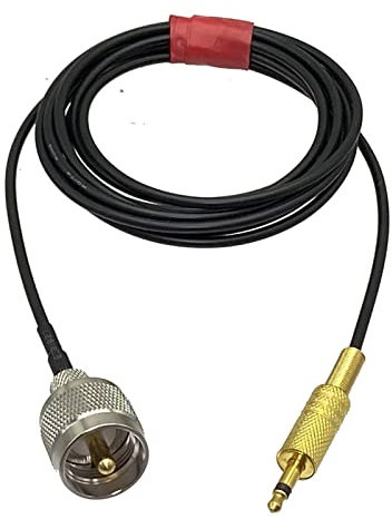 Wnmzxc 3.5mm mono 1/8 plug to PL259 UHF Male Plug Crimp Compatible With CCTV Camera Monitor antenna RG174 cable 6inch~10FT(Size:12inch (30CM))