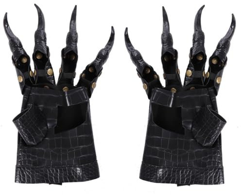 KANDEMY Krallen Handschuhe Halloween Kostüm Schreckliche Werwolf Handschuhe Cosplay Clown Drachen Handschuhe Festival Katzenpfoten Handschuhe Hexen Finger