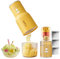 TER Portable Blender, Shaved Ice Machine & Juice Blender 2 in 1, BPA Free Smoothie Blender with 6 Blades, 40 OZ Rechargeable Portable Blender for Home, Gym, Travel, Outside (Yellow)