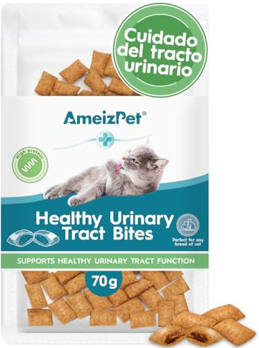 AmeizPet Golosinas Tracto Urinario para Gatos - Tracto Urinario Alimento Seco para Gatos de Interior, 70 g (2.46 oz)