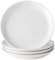 XINLTC 14cm Dessertteller Porzellan 4er set - Weiße Kuchenteller - Frühstücksteller 4 Personen - Kleine, flache Teller - Mini Speiseteller für Pasta, Obst, Brot, Vorspeisen - Spülmaschinenfest