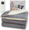 DOEL Electric Blanket Throw, 180x130cm Flannel Sherpa Heated Throw Blanket With 9 Heating Levels And 5h Auto Off Timer, Machine Washable Electric Overblanket Suitable For Sofa, Office