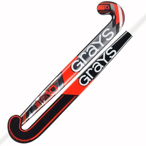 GRAYS JB 10 Composite Hockey Stick - Chrome/Orange