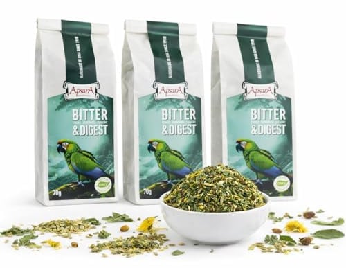 Apsara Thé Amer – Infusion de plantes aux substances amères naturelles | Thé aux plantes amères en vrac | 3 × 70 g | Mélange de plantes finement amer | Végan & 100% naturel