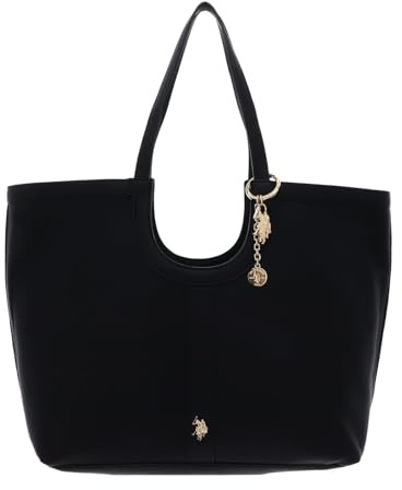 U.S. POLO ASSN. Schultertasche Lawson Shopping Bag Black schwarz