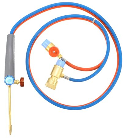 GETAJGHSD Gas Butano Cobre para Soldadura con Oxígeno y Propano Antorcha de Micropropano Ligera Adecuado para Trabajos de Precisión y Cortes