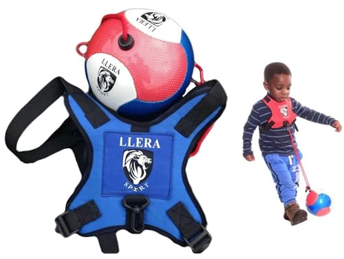 Llera SPort Kids Football Training Ball with Adjustable Harness | Size 2 Kick Trainer for Ages 2–6 | Motor Skills Development
