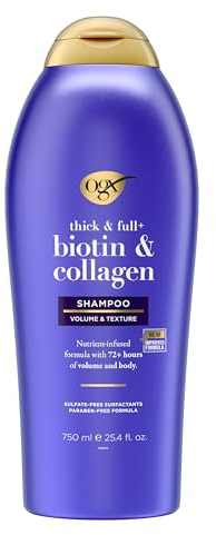 OGX Thick & Full + Biotin and Collagen Shampoo, 25.4 Fl Oz