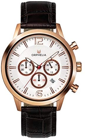 Orphelia HerrenArmbanduhr Chronograph Quarz Leder OR81804