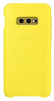 Leather Cover für Galaxy S10e Gelb