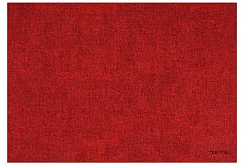 Guzzini - Tiffany, Fabrication - Set de Table Rectangulaire Double Face - Rouge, 43 x 30 cm - 22609155