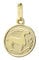 NKlaus Steinbock Sternzeichen 333 8 Karat Gelbgold 12mm Kettenanhänger Horoskop Zodiak 9134