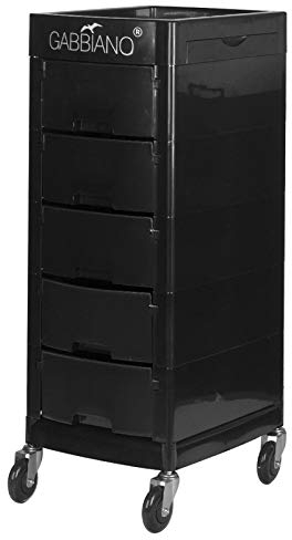 Activeshop Friseurwagen Arbeitswagen Rollwagen FT65-A Schwarz
