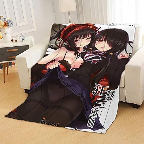 Haosb Wohn- & Kuscheldecken Cartoon Gedruckt Decke Büro Nickerchen Sofa Decke Anime Flanelldecke, Verrückt DREI A, 150 * 220Cm
