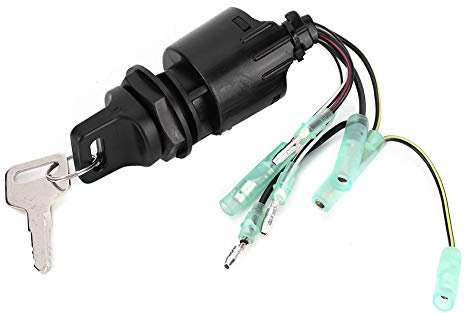 Interrupteur à clé de Contact, Interrupteur d'allumage avec Interrupteur d'allumage Hors-Bord clé 35100-ZV5-013 adapté pour Hors-Bord