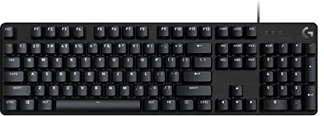 Logitech G413 SE Full-Size Mechanical Gaming Keyboard - Backlit Keyboard with Tactile Mechanical Switches, Anti-Ghosting, Compatible with Windows, macOS - Black Aluminum