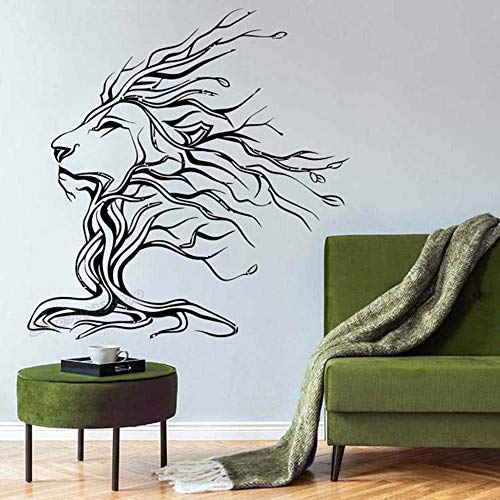 QIANGTOU Bäume AST Wandtattoo Holz Aufkleber AST Forest Grove Reisig Gebüsch Silhouette Wandaufkleber Room Decor Vinyl Decal 42x43cm
