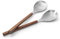 PHILIPPI - BRICK Salatbesteck mit Griffen aus Walnussholz