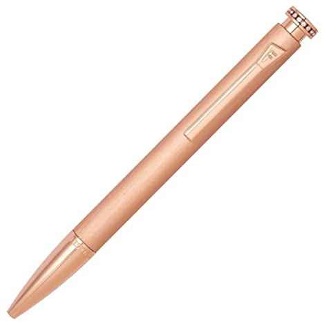 Festina Mademoiselle Kugelschreiber aus Aluminimum in der Farbe Champagne mit Roségoldenen Zierelementen, Tintenfarbe: Blau, Länge: 13,8cm, FSC2224E