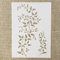 TIAMECH A4 Baum-Rankenblätter-Schablone zum Malen auf Holz, wiederverwendbare Äste, Schablone, DIY, Scrapbook, Malerei, dekorative Größe, 21,1 x 29,7 cm Vorlagen