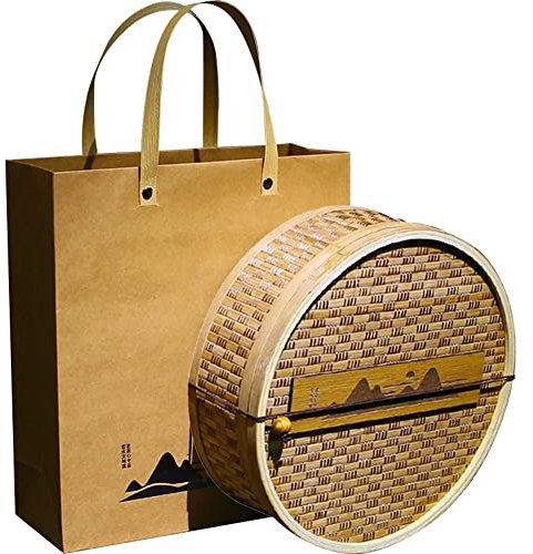 Puerh Tea Cake Box Handgefertigte Teepaket Box Puerh Tee Geschenke Schachtel Chinesisch Tee Kuchenhalter Tea House Supplies