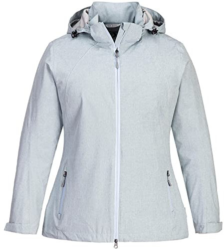 Blue Wave Damen Funktionsjacke Hannah - Outdoor-Jacke Regenjacke mit abnehmbarer Kapuze und Mesh-Innenfutter in Oceanblue Größe 44