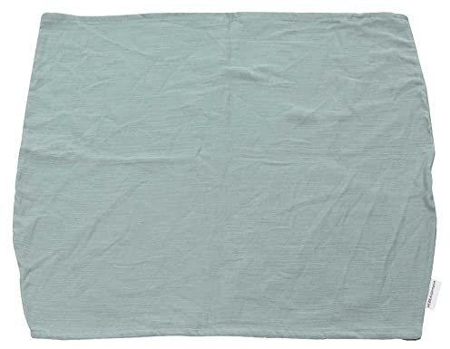 HOBEA-Germany Baby-Lagerungsbezug für Stillkissen XXL Lagerungskissen Schwangerschaftskissen Seitenschläferkissen groß (Musselin graublau)