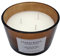 3-Docht Duftkerze im Glas 13 cm - Sandelholz Duft - Stimmungskerze im Milchglas mit Kork Deckel - Aroma Duft Deko Kerze Weihnachten Nikolaus Geschenk