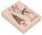 Rayher Stempel Holz Wichtel im Glück, 7 x 9 cm, Stempel Weihnachten, Holzstempel zum Gestalten von Karten, Umschlägen, Geschenken, Motivstempel, Butterer Stempel, 29256000