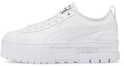 Puma Mayze LTH Jr Sneaker, Weiß, Team Gold, 35.5 EU