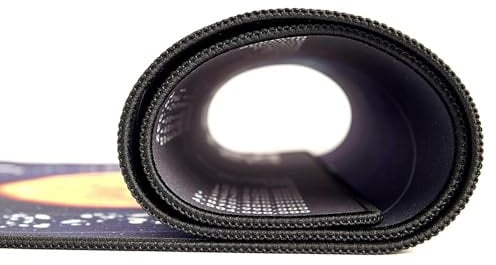 Gembird Cosmos Extra Large Gaming Mouse Pad - Verbesserte Haltbarkeit, rutschfeste Gummibasis, Optimiert für Hochpräzisions-Mäuse, Großes Format für Überlegene Kontrolle, Schwarz, 350 x 900 mm