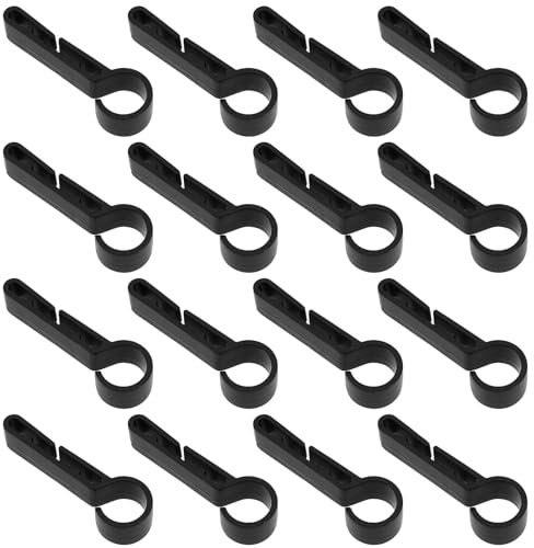 eMagTech 30pcs Clip de Casque pour Phares Crochets de Montage de Phare pour Casque à Bords étroits Divers Phares pour la Construction Camping Pêche Cyclisme Randonnée