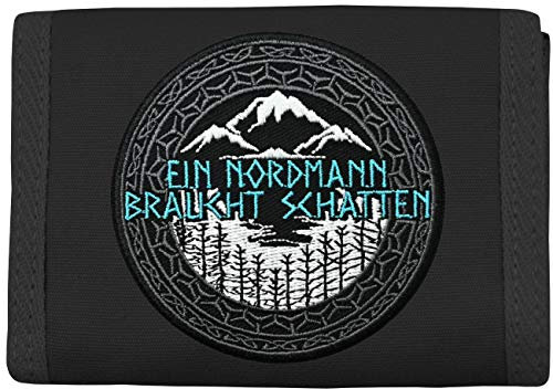 Geldbörse mit Aufnäher EIN Nordmann braucht Schatten