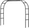 Rosenbogen Metall Rosen Eckig Rankhilfe Kletterpflanzen Außenbereich Pflanzen Zur Unterstützung, Freistehend Rosengestell Für Garten Dekoration Schwarz, Weiß(Black,B-Wide Arch)