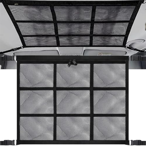 Gepäcknetz Auto 80cm*55cm Wohnmobil Aufbewahrungsnetz Dachzelt Zubehör Camping Universal Car Ceiling Cargo Net Pocket