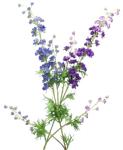 FRANK FLECHTWAREN Blume Rittersporn, 2er Set, Textilblüten, Kunststoff Maße: ca. Länge 85 cm, vielseitig anwendbar