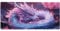 Pink Mouse Mat XXL 800 x 400 x 3 mm, Dragon Gaming Mouse Pad with Stitched Edges Anti-Slip Base, Extended Keyboard Mat Improved Precision and Speed, Office Accessories Desk Decor, Gifts for Men -1310