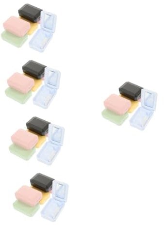 FRCOLOR 30 Sets Compact Travel Contacts Lens Case Lens Box with Mirror Tweezers for Halloween