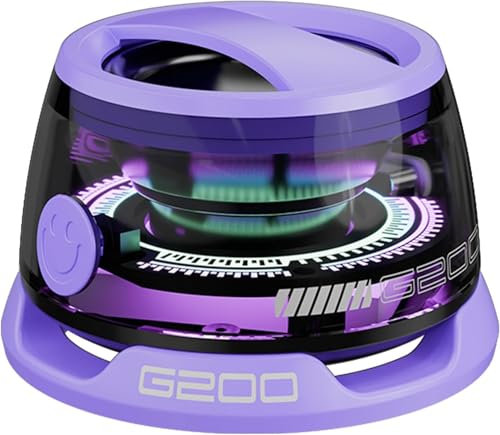 Rigwig Magnetic Bluetooth - G200 Pro Wireless Phone Stand Gaming Speaker, IP67 Waterproof, Compact Portable Speaker for Shower, Outdoor, Travel, Teens - Ideal Christmas (Purple)