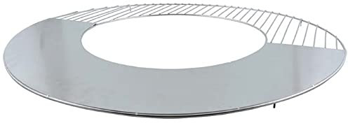 degawo Grille de feu Ø 62 cm - Acier au carbone - Pour brasero de 60 cm - En 2 parties