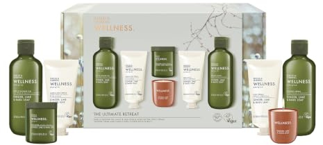 Baylis & Harding Wellness Ladies Ultimate Retreat Gift Set 1 Pack | Ginger, Lime & Basil Leaf, 97% Naturally Derived, Vegan Friendly