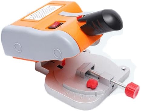 TouSuaRSi 90W Mini Cut Off Machine Portable Mitre Saw Benchtop Micro Miter Cut-Off Saw Kit Adjustable Max 45° Mini Cutter Tool Table Chop Bench Machine for Cutting Brass, Steel, Wood