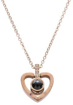 Jpltlvy 100 Sprachen Ich liebe dich Halskette Kurzer Liebesanhänger Halsband Romantisches Geschenk für sie