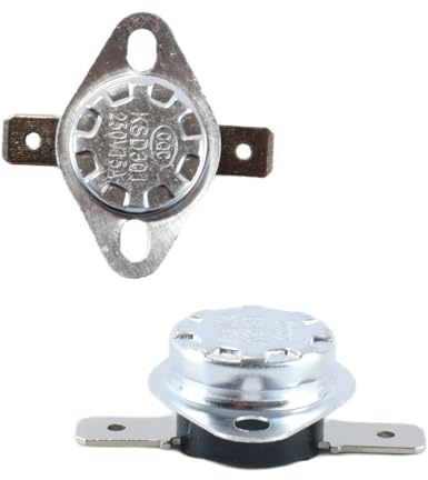 Alide 5 pezzi KSD301 40 gradi normalmente chiuso interruttore di controllo della temperatura termostato 250 V 15 A protettore termico per elettrodomestici