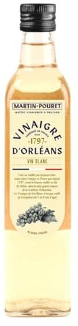 MARTIN POURET Vinaigre Balsamique de Modena, au Jus de Framboise, de Vin Blanc à l'Ancienne, au Cidre de Normandie, à l'Ancienne à l'Echalote 50cl/Bouteille (2 bouteilles, Vin Blanc à l'Ancienne)
