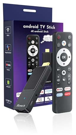 Android 14.0 TV Stick Ultima Versione 2026 4K Ultra HD TV Stick Box 2 GB RAM 16 GB ROM RK3518 CPU Supporta WiFi 6 BT 5.0 2,4/5 GHz, HDR10 Smart Streaming Media Player con Telecomando Vocale Assistente
