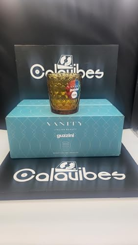 Guzzini Set 6 Bicchieri Acqua, in Vetro, Vanity Giallo Zafferano